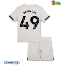 Chelsea Alejandro Garnacho #49 Bortedraktsett Barn 2025-26 Kortermet (+ Korte bukser)